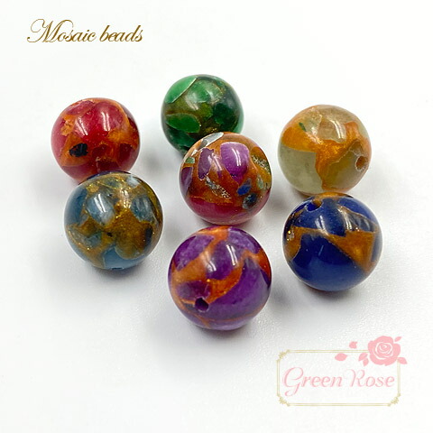 楽天市場 天然石 モザイクビーズ 10mm4個 モザイク 天然素材 アクセサリーパーツ Tb 254 Green Rose ネットショップ Yumi