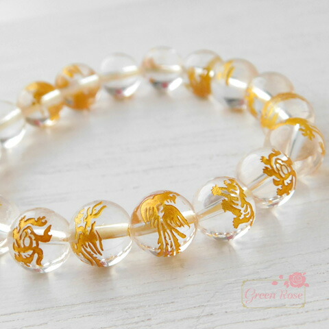 楽天市場】ローズクォーツ クラック水晶 天然石 ブレスレット