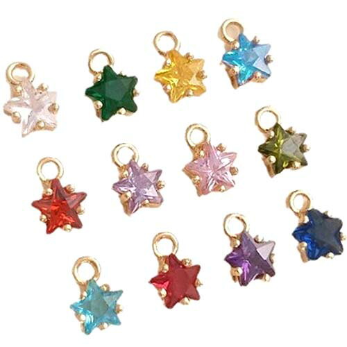 楽天市場】18kgp 雪の結晶 チャーム キュービックジルコニア ゴールド