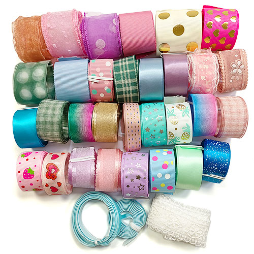 【オーダーページ】⭐Handmade ハンドメイド　りぼんセット⭐ 楽天市場】送料無料 リボンセット 全4色 / デザイン いろいろ