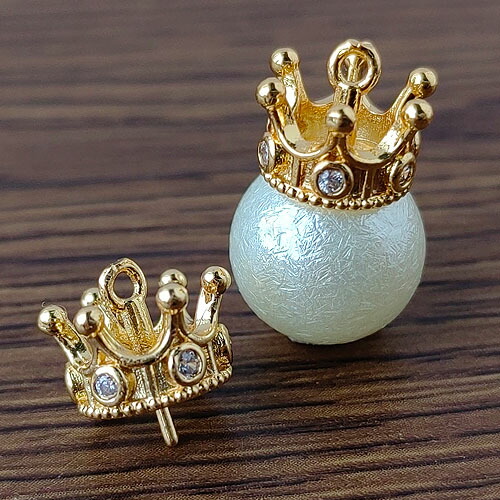 楽天市場】18kgp 王冠 ヒートン バチカン チャーム ペンダントトップ