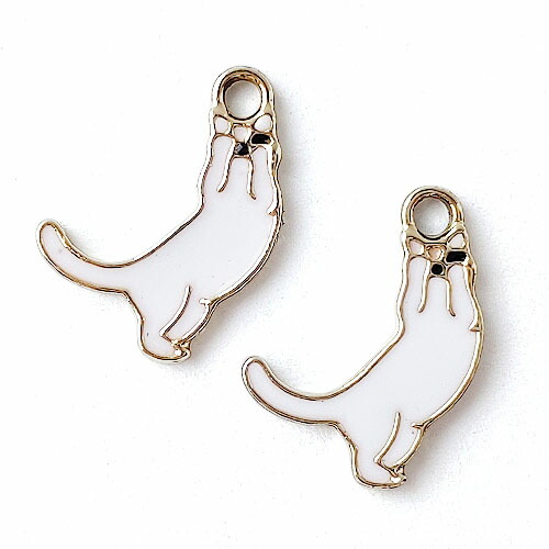 楽天市場】金属チャーム 招き猫 全5色 10個 ねこ ネコ 福 アクセサリー