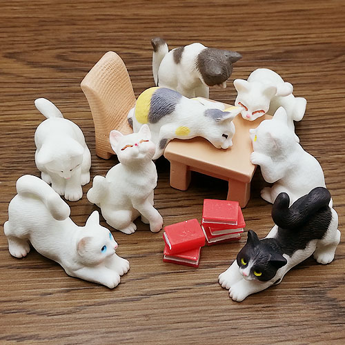 楽天市場】ガラス細工 黒猫 にゃんこ ねこ 全4種 ミニチュア