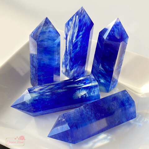楽天市場】天然石 水晶 練り ブルー ポイント 六角柱 置石 開運 楽天市場】天然石 水晶 練り ブルー ポイント 六角柱 置石 開運