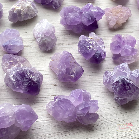 楽天市場】天然石 アメジスト 紫水晶 ポイント 六角柱 置石 開運