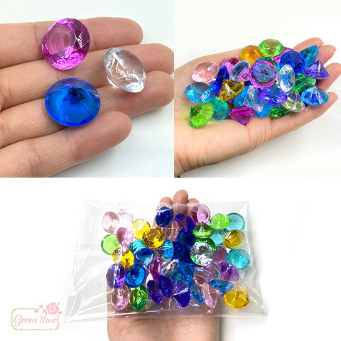 アクリル ダイヤ 宝石すくい 幼稚園 アクリルストーン GreenRoseYumi 保育園 ダイヤ 多面カット ym1-2308 夏祭り 45個 景品 プラスチック 手芸・クラフト・生地 | freireoliveira.com.br