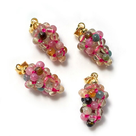 楽天市場】トルマリン 天然石 チャーム カニカン ペンダントトップ 1個