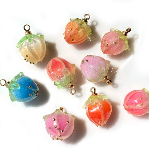 楽天市場】金属チャーム ラインストーン キラキラ サクランボ フルーツ
