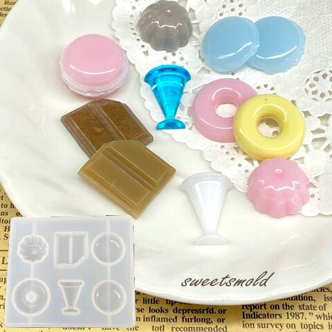 楽天市場】ボタン シリコンモールド レジン型 レジンアクセサリー 1個