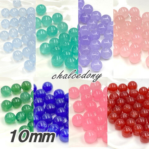 楽天市場】カルセドニー 天然石 ビーズ パワーストーン 半貴石 粒売り