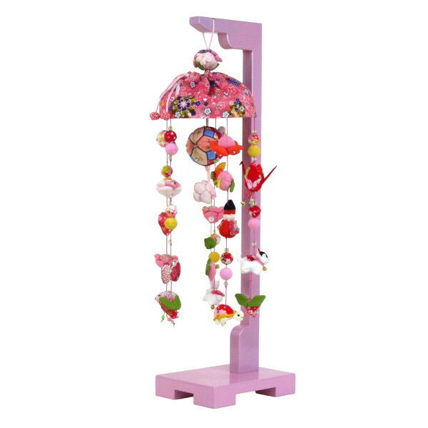 吊るし飾り つるし飾り No.SB8873 桃の花姫 小サイズ M03 高さ65cm つるし雛 スタンド 飾り台 うさぎ つるし飾り 雛人形 寿慶 おしゃれ｜弓戸人形 15,392円