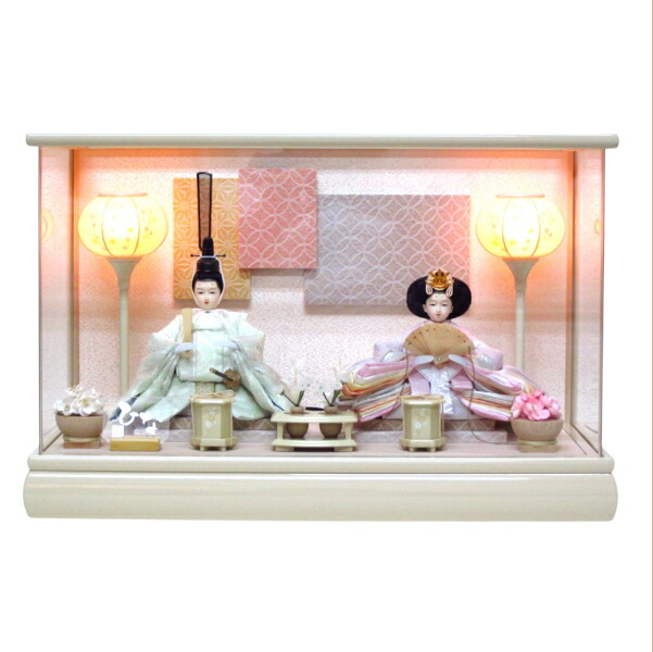 楽天市場】雛人形ケース 親王ケース飾り アクリルケース YN1282HC 間口