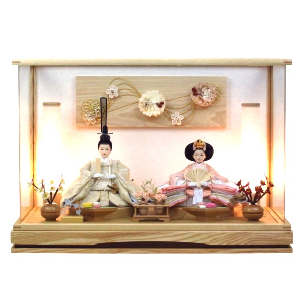 楽天市場】送料無料久月作 雛人形 衣装着親王 ガラスケース入り飾り