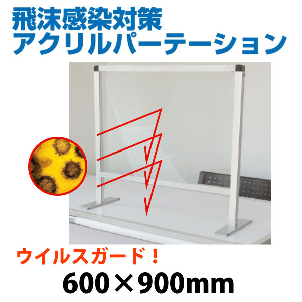 11245円 【SALE/62%OFF】 飛沫感染防止パーテーションスタンド600 900 タイプ