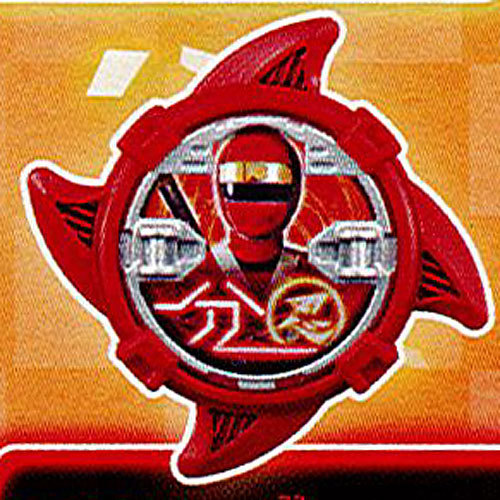 手裏剣戦隊ニンニンジャー リアルチェンジDX 回転忍具シリーズ 忍シュリケン03 8：カクレンジャー忍シュリケン バンダイ ガチャポン画像