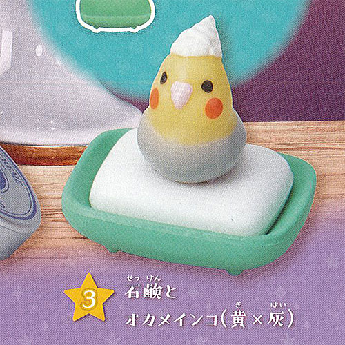 楽天市場】インコ と 生活 いっしょに おやすみ 編 3：石鹸とオカメインコ(黄×灰) ターリン インターナショナル ガチャポン ガチャガチャ  ガシャポン：遊You 楽天市場店