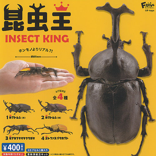 楽天市場】昆虫王 INSECT KING 全4種+ディスプレイ台紙セット F