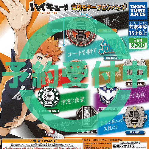 楽天市場】ハイキュー!! 高校モチーフピンバッジ3 全国編 全10種セット