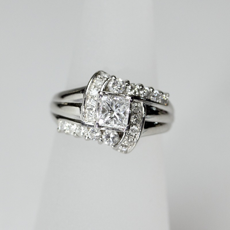 Pt900 8.0g ダイヤ0.524ct 0.56ct ＃12 リング 【中古】【送料無料】【質屋出店】