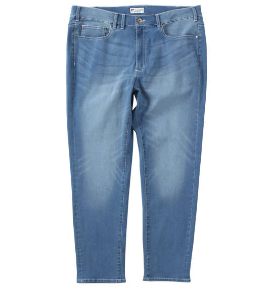 デニムパンツ メンズ ゆったり ジーパン ストレッチ 細見え サックス 大きいサイズ ウエスト100cm 105cm 110cm 115cm 120cm 125cm 130cm 140cm 150cm|ワイシャツ ブルーム BLOOM select