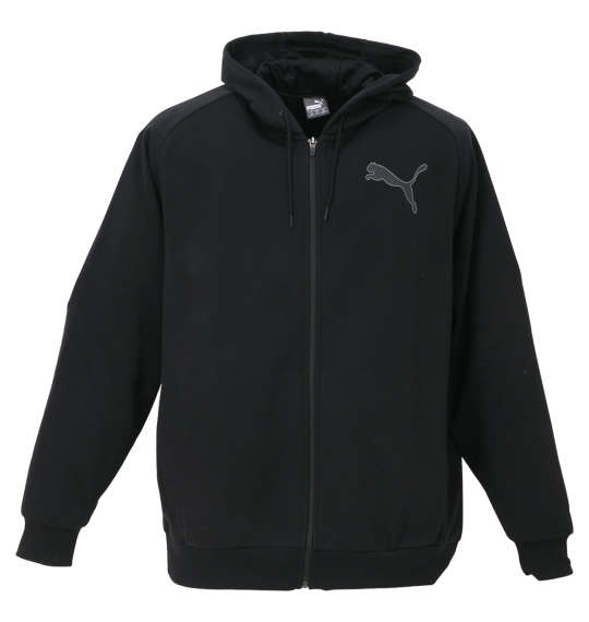 新品未使用50%OFF！PUMA ジップアップジャケット ブラック Puma Sports Lifestyle Jacket Men's S Black Warm-up Logo Actiwear