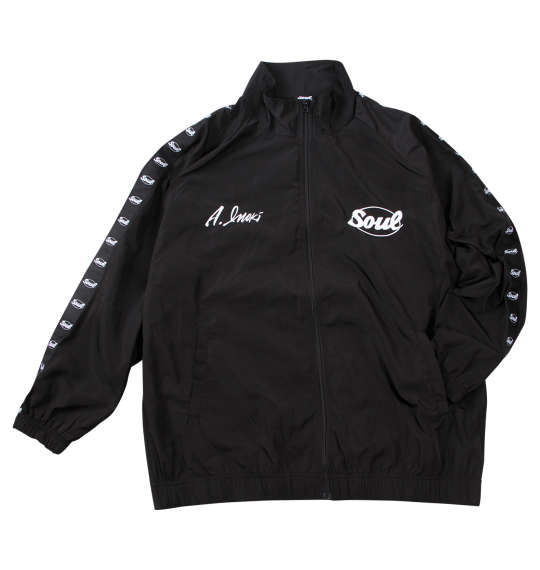 メンズ ウインドブレーカー ジャケット アントニオ猪木 大きいサイズ 撥水 防風 INOKI ISM×SOUL 黒 ブラック 3L 4L 5L 6L|ワイシャツ ブルーム BLOOM select