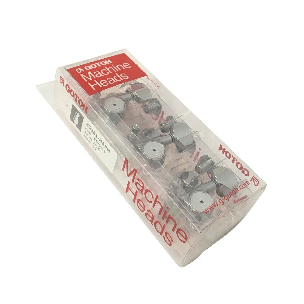 楽天市場】GOTOH ゴトー ギター ペグ SG381 HAP-M 07 C(クローム