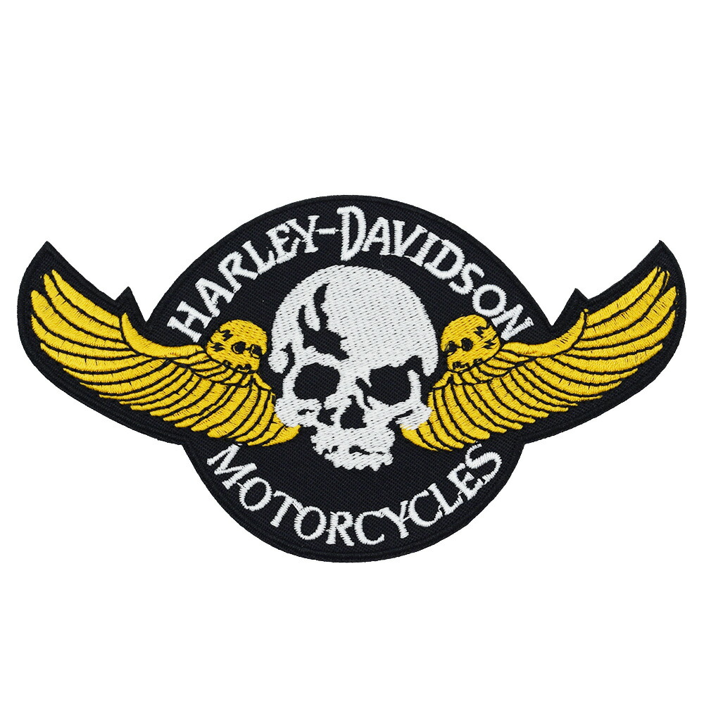 楽天市場】ハーレーダビッドソン 反射 ワッペン スカルエンブレム