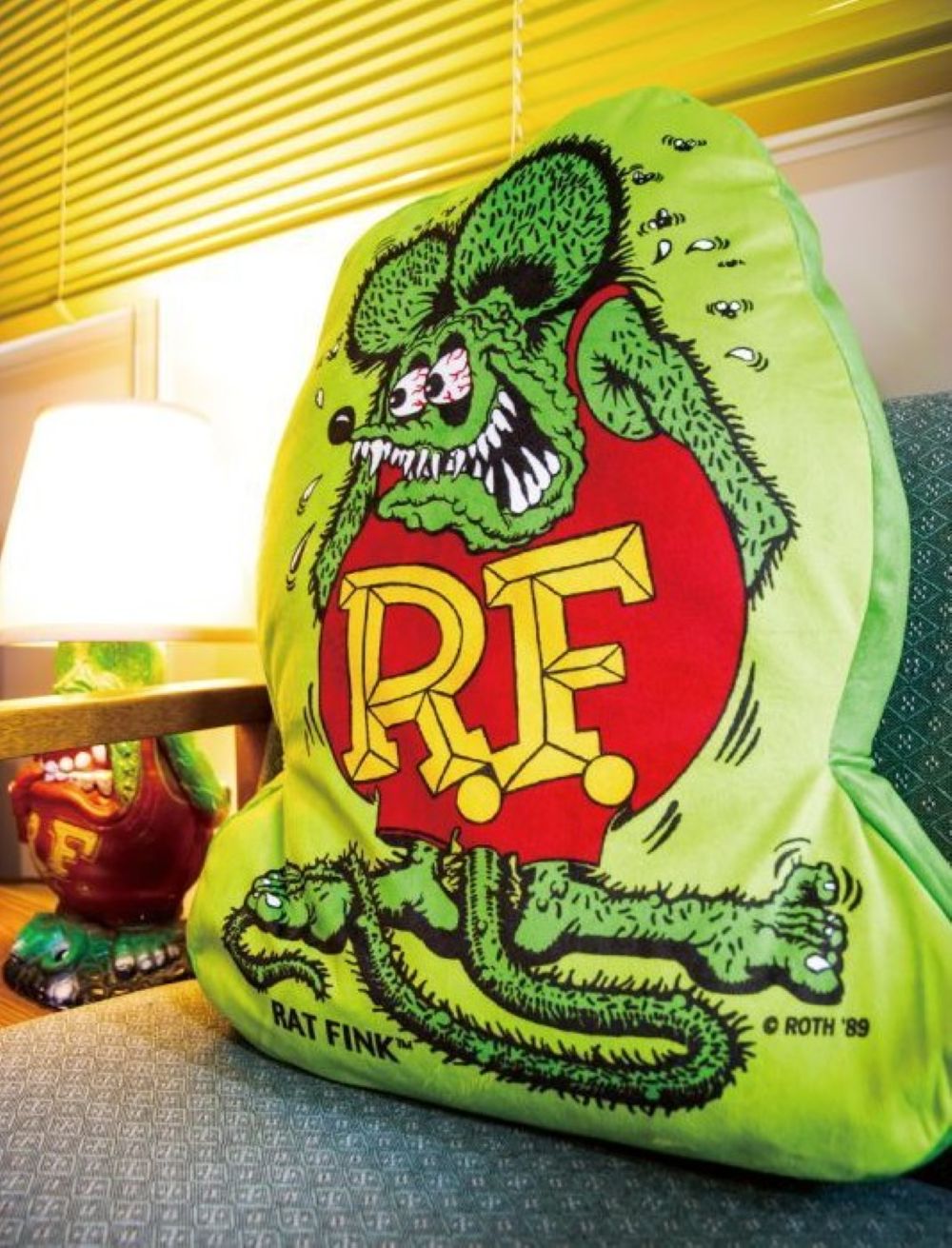RAT FINK ラットフィンク　マグカップ　イエロー　グリーン　エドロス Rat Fink Head Mug Cup Yellow Hot Rod Ed Roth w/ Box | eBay