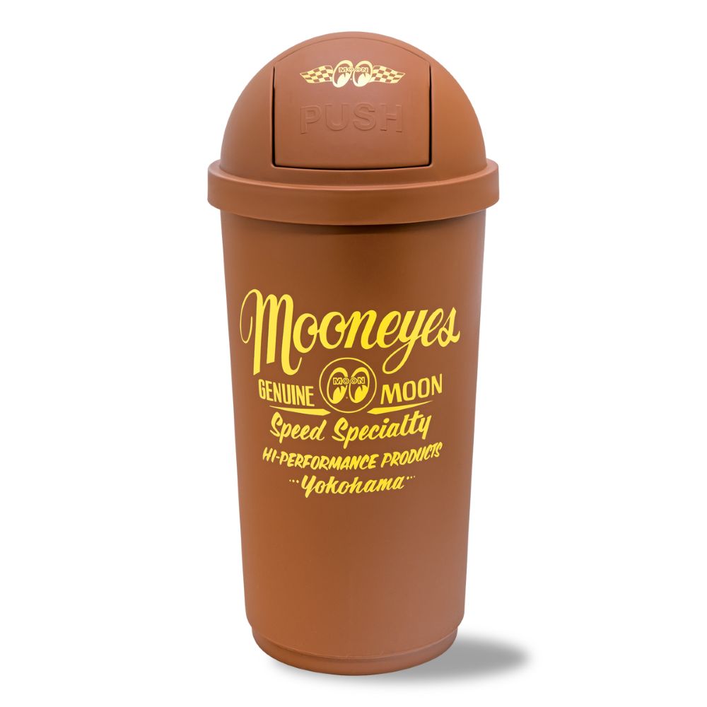 MOONEYES 45L ゴミ箱 ブラウン / ダストボックス ムーンアイズ インテリア 収納 ガレージ アメリカン雑貨