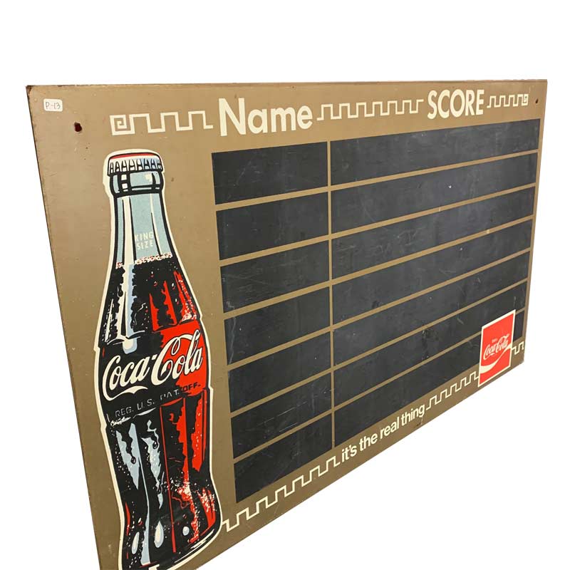ヴィンテージ Coca-Cola コカコーラ スコアサインボード / サインボード 看板 アドバタイジング アメリカン雑貨 ガレージ インテリア|アメリカンガレージライフCHOPPERS