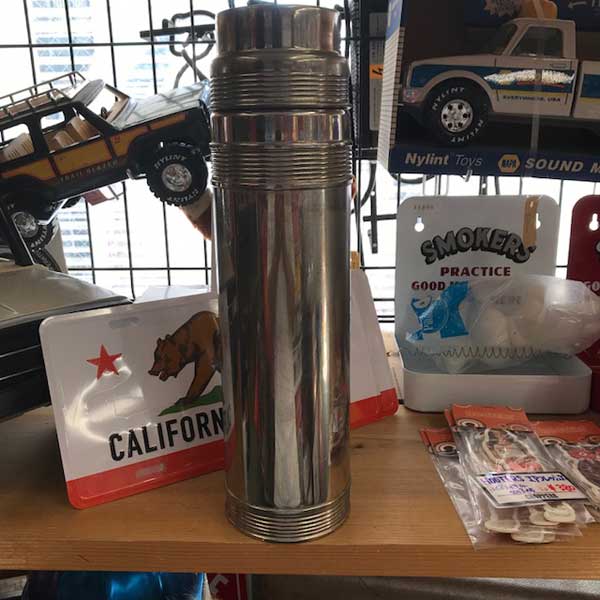 50's THERMOS BOTTLE ボトル アルミ製 / ヴィンテージ コレクション 希少 レトロ 魔法瓶 ディスプレイ インテリア アメリカン雑貨