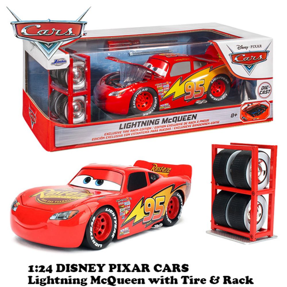 1/24 ダイキャストミニカー ライトニング・マックイーン / カーズ LIGHTNING McQUEEN Cars ディズニー ピクサー JADA TOYS アメリカン雑貨 アメ車