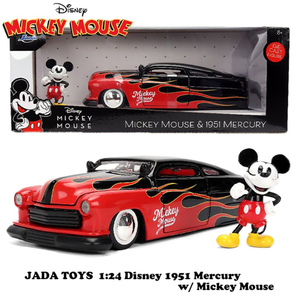 1/24 ダイキャスト ミニカー ミッキーマウス DISNEY 1951 Mercury / ディズニー MICKEY MOUSE JADA TOYS アメ車 アメリカン雑貨 コレクション