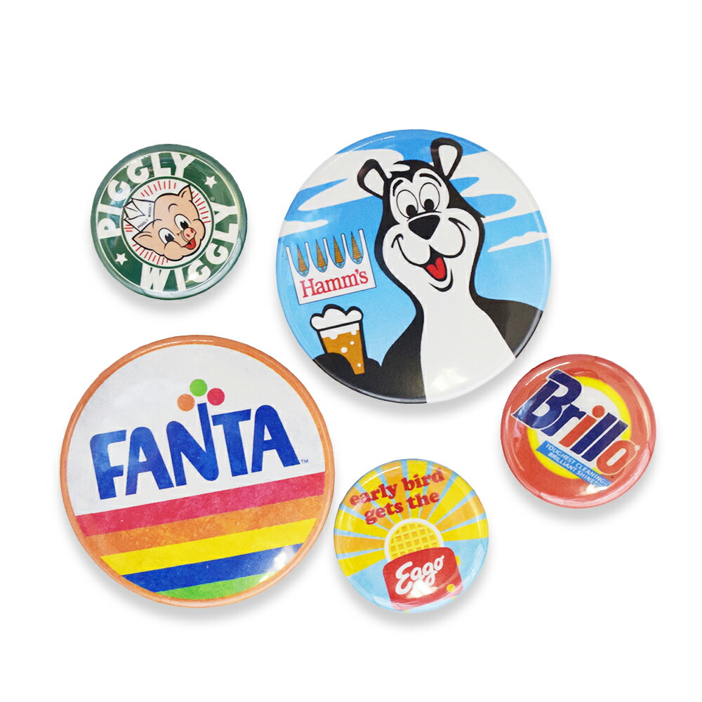 楽天市場】【メール便送料無料】えらべるビッグ缶バッチ 5個セット