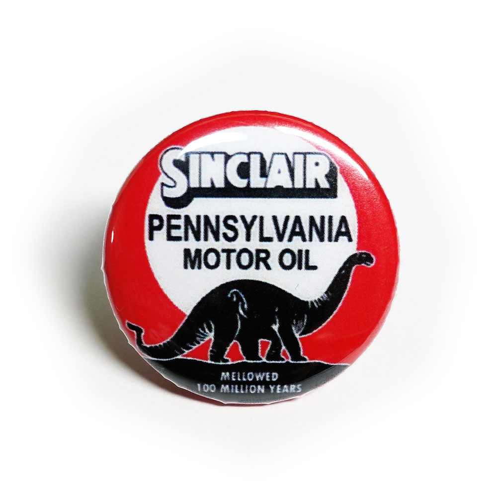 【楽天市場】缶バッチ #CB042 [RED] SINCLAIR PENNSYLVANIA MOTOR OIL アメリカン雑貨 缶バッジ ...