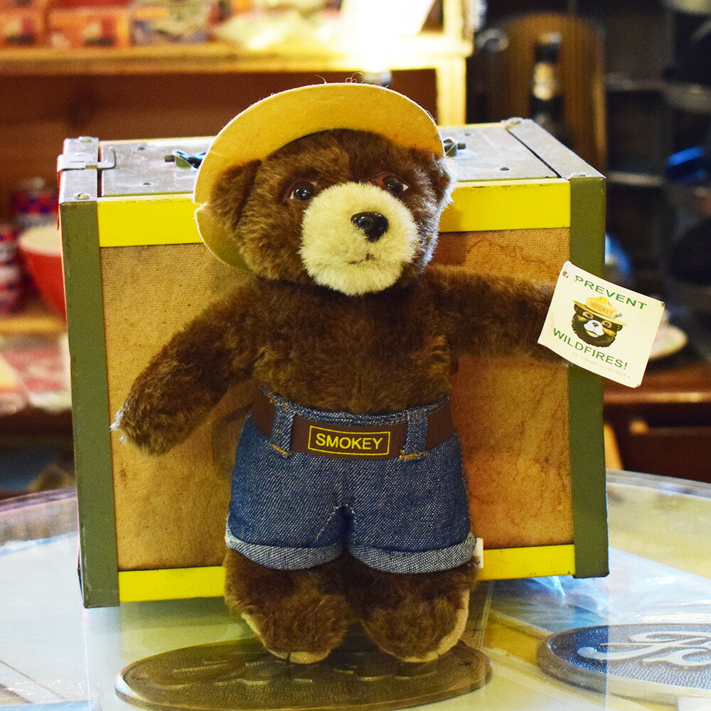 90's スモーキーベア ぬいぐるみ / Smokey Bear 人形 マスコット ヴィンテージドール インテリア コレクション アメリカン雑貨 CHOPPERS｜アメリカンガレージライフCHOPPERS