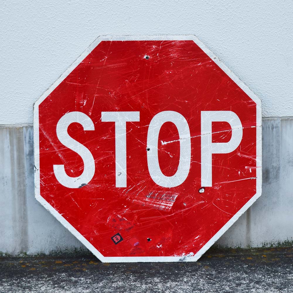 中古Vintage STOP Sign ビンテージ 看板 アメリカ本物 鉄看板 STOP