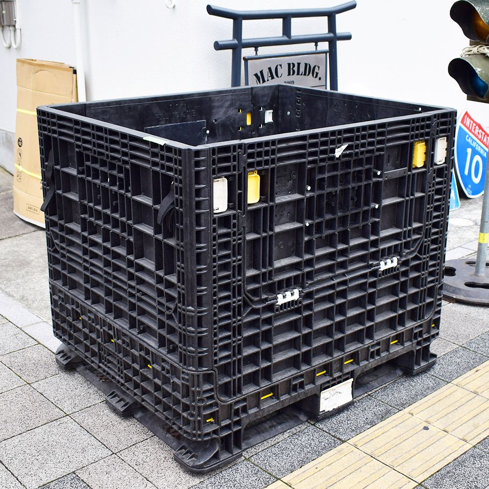 米軍 US NAVY パレットコンテナ ORBIS / ミリタリーコンテナ NSN表記 米国海軍 実物 ストレージボックス ガレージ収納|アメリカンガレージライフCHOPPERS
