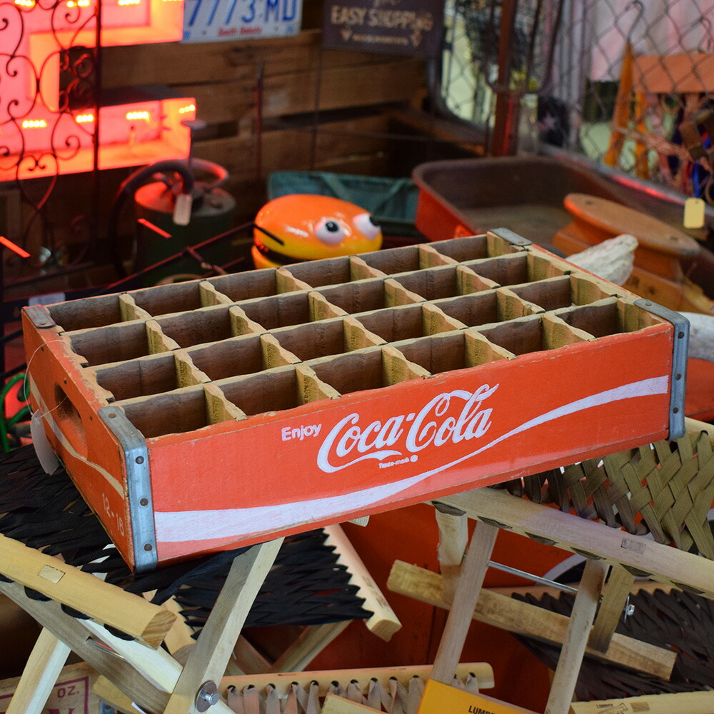 コカ・コーラ木箱2つ アメリカン雑貨　7点まとめ売り 豊富な商品から コカ・コーラ木箱2つ アメリカン雑貨 7点まとめ