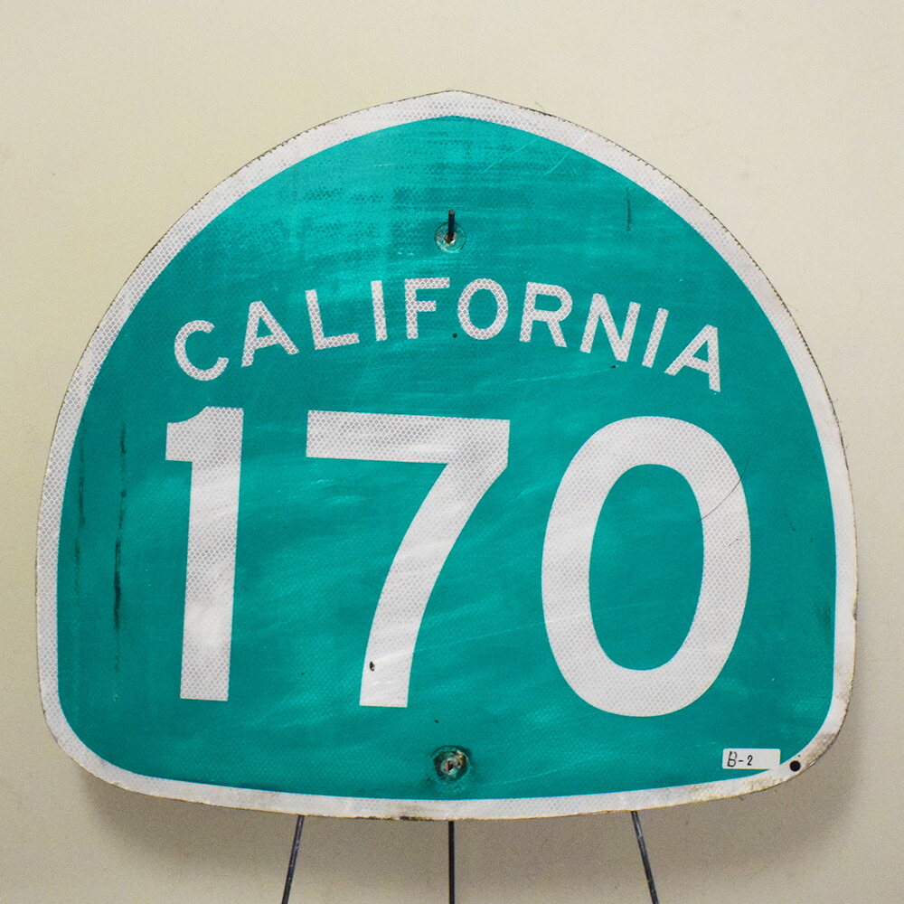【CALIFORMIA ヴィンテージ看板】ロードサイン カリフォルニア 170 / ハイウェイ 標識看板 サインプレート ガレージ インテリア vintage USA直輸入 メリカンン雑貨|アメリカンガレージライフCHOPPERS