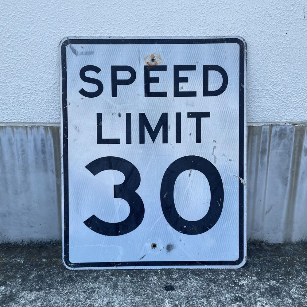 楽天市場】【本物ヴィンテージ アメリカンロードサイン】SPEED LIMIT
