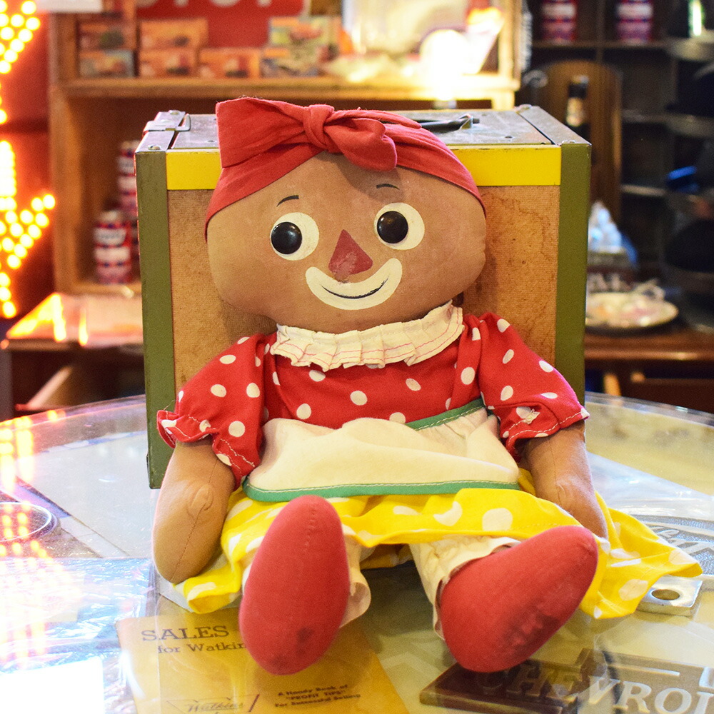 60's べリンディ ドール Knickerbocker社製 / Belindy 人形 ラガディアン&アンディ ヴィンテージドール 黒人 インテリア コレクション アメリカン雑貨 CHOPPERS