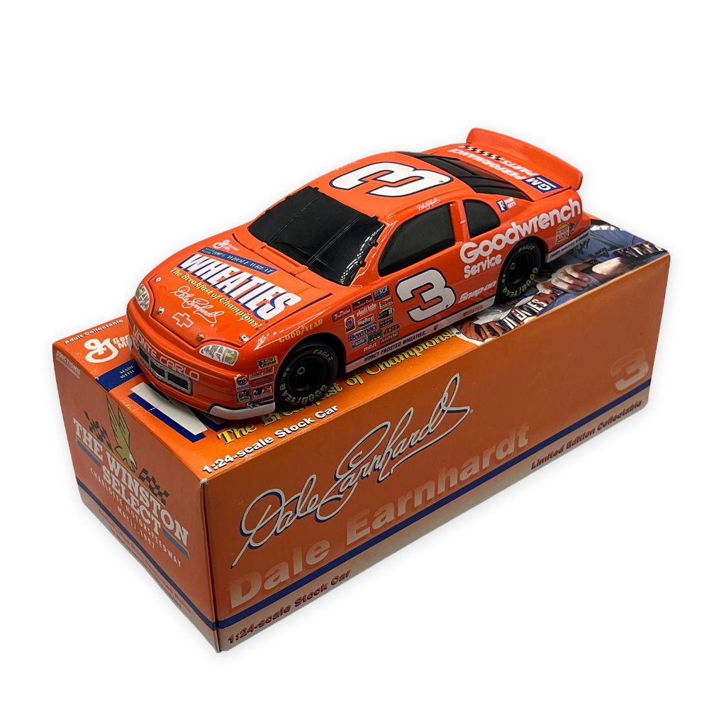 [25] 1/24 NASCARコレクタブルミニカー [#3 Goodwrench Wheaties 1997 Monte Carlo ACTION -Dale Earnhardt- Chevrolet※Bank] 箱付