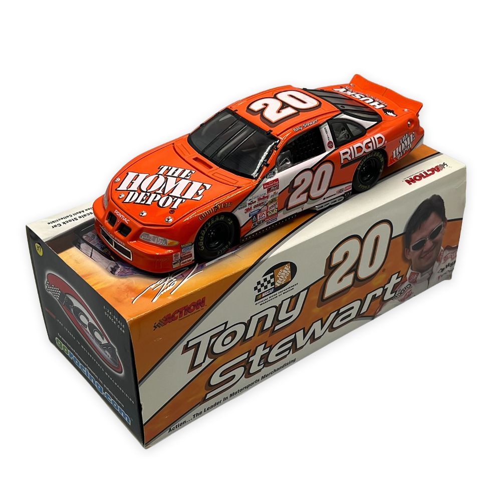 [37] 1/24 NASCARコレクタブルミニカー [#20 Home Depot 2000 Pontiac ACTION -Tony Stewart- PONTIAC※Bank] 箱付