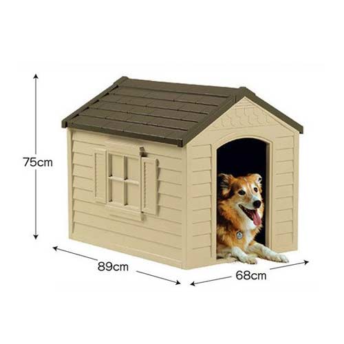 楽天市場 サンキャスト社製 ドッグハウス 小 中型犬用 ペット 犬小屋 Suncast Dog House アメリカン雑貨 Choppers