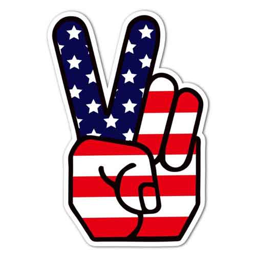 Auc Zakka Etcetera Sticker Freaks American Sticker Peace Peace