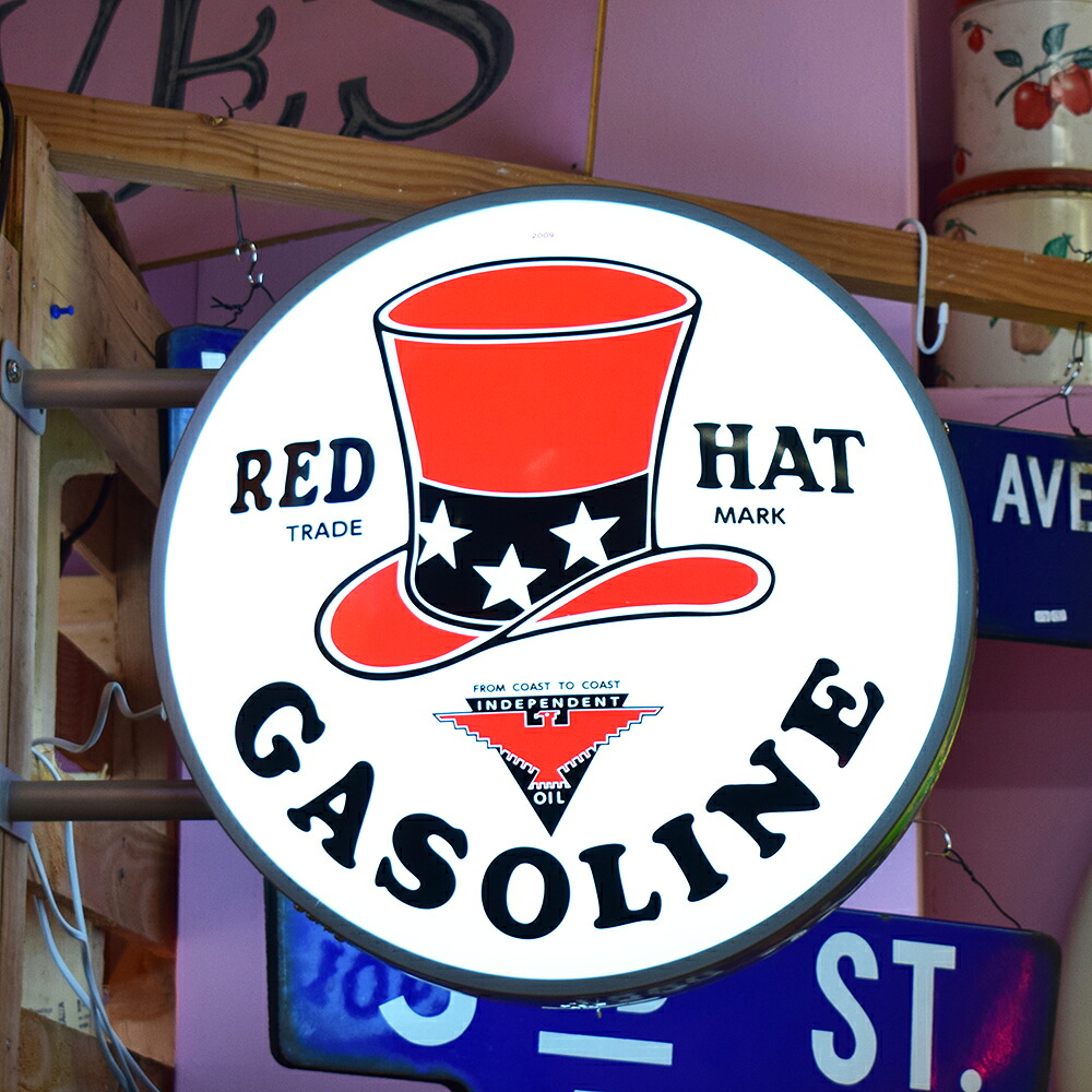 RED HAT LED サイン 看板 / 照明 インテリアライト 壁掛け ガレージ雑貨 おしゃれ サインライト｜アメリカンガレージライフCHOPPERS