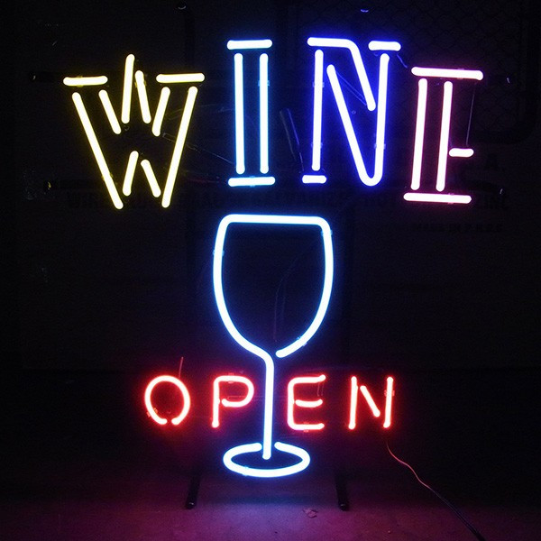 ネオンサイン WINE OPEN 看板 / ネオンライト ワイン バー 店舗用 オープン サイン カフェ ショップ インテリア おしゃれ アメリカン雑貨｜アメリカンガレージライフCHOPPERS