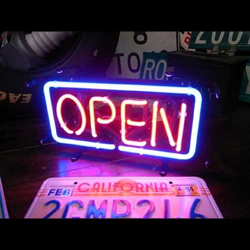 OPEN ネオンサイン 看板 (S) / ネオンライト 店舗用 サイン カフェ バー ガレージ インテリア アメリカン雑貨